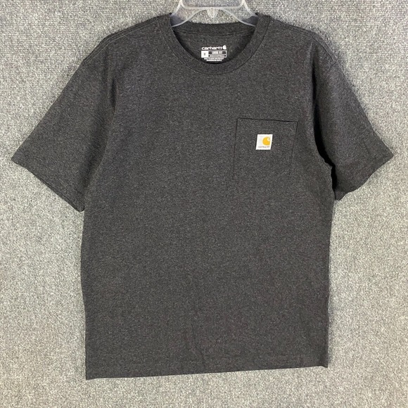 Carhartt T-Shirt Men's Medium‎ Loose Fit Short Sleeve Cotton Blend Gray M - Picture 1 of 8